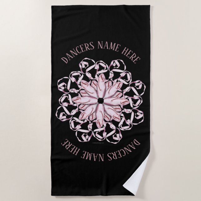 Serviette De Plage Ballet Pattern Beach Towel (Devant)