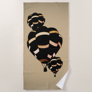 Serviette De Plage Ballons à air chaud rustique