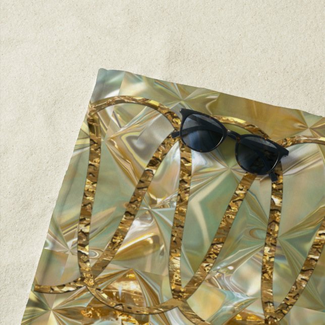 Serviette De Plage Balnéaire Chantilly Chic (En situation)