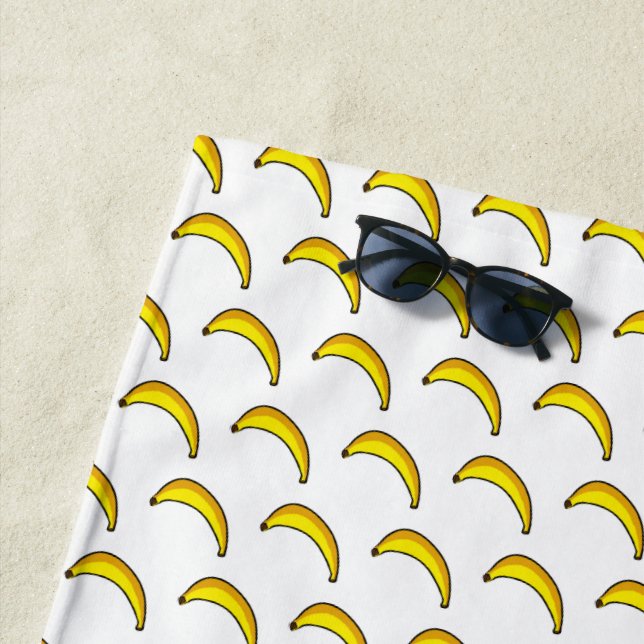 Serviette De Plage Bananes (En situation)