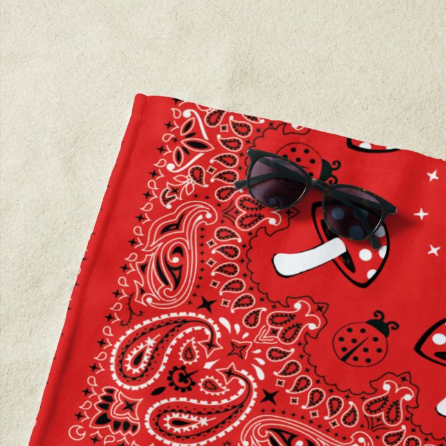 Serviette De Plage Bandana (En situation)