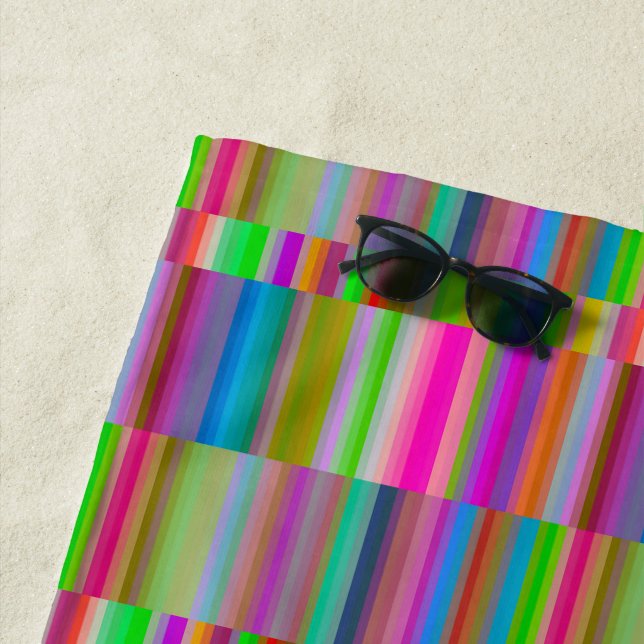 Serviette De Plage Banded Stripes  (En situation)