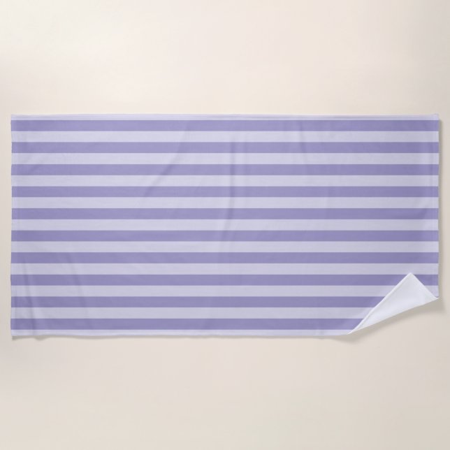 Serviette De Plage Bandes pourpres (Devant)