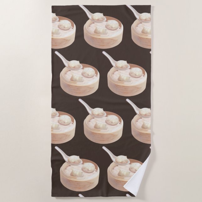 Serviette De Plage Bao Baby - Tea Time Bao Buddies (Devant)