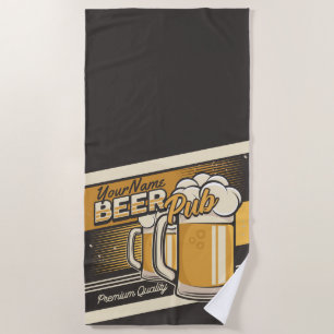 Serviette De Plage Bar de pub de bière froide Premium personnalisé 