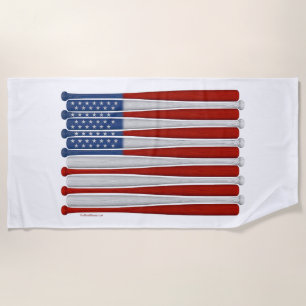 Serviette De Plage Baseball America (USA) Beach Towel