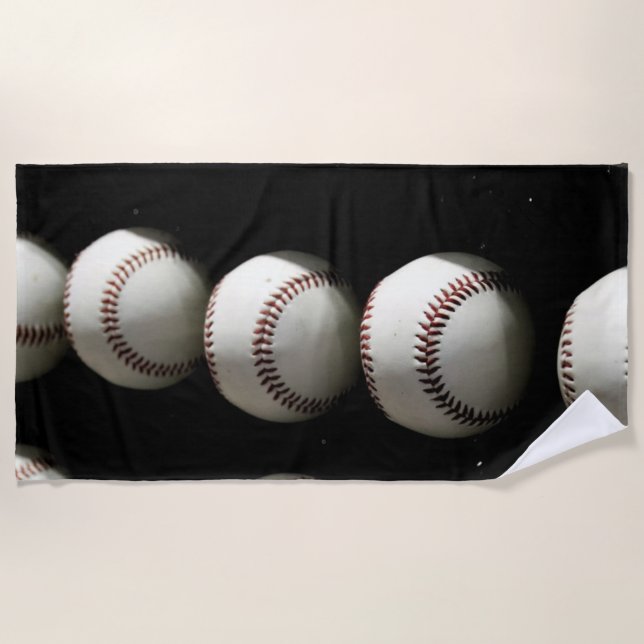 Serviette De Plage Baseballs (Devant)