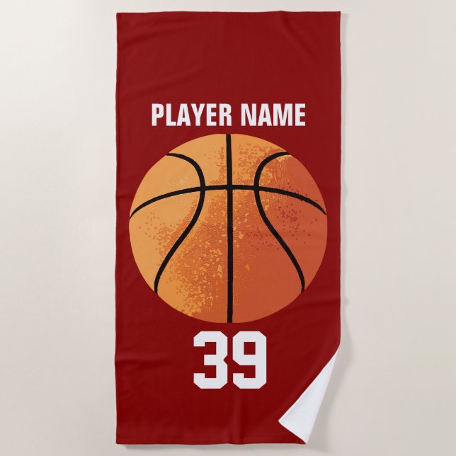 Serviette De Plage Basket-ball (Devant)