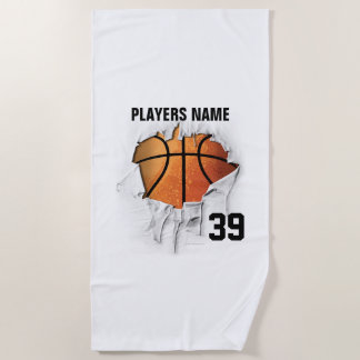 Serviette De Plage Basket-ball déchiré