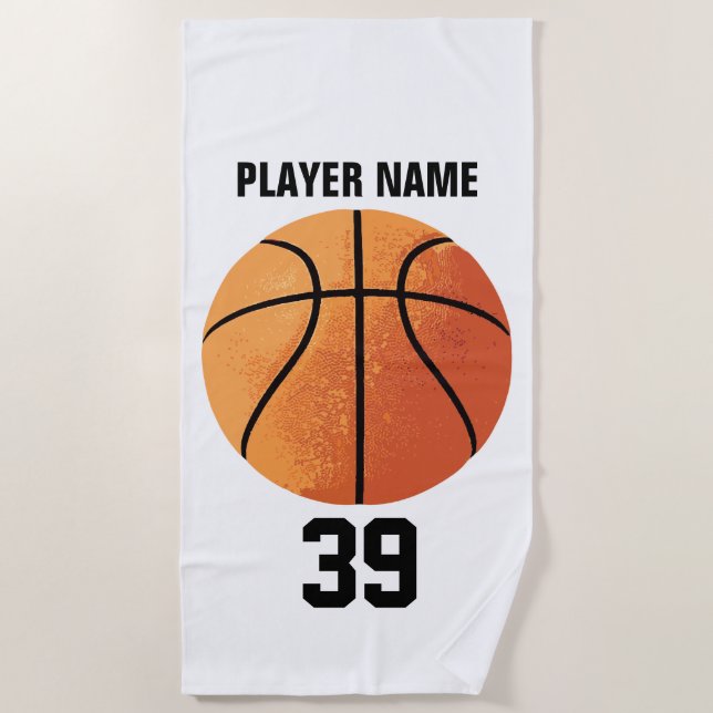 Serviette De Plage Basketball Beach Towel (Devant)