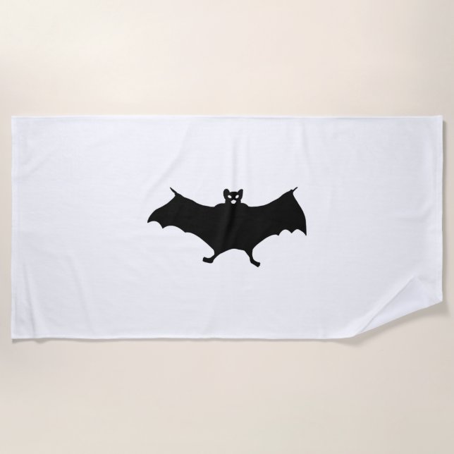 Serviette De Plage Bat Halloween (Devant)