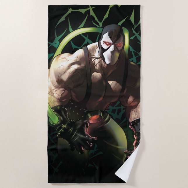 Serviette De Plage Batman Bane Bat Swarm Illustration (Devant)
