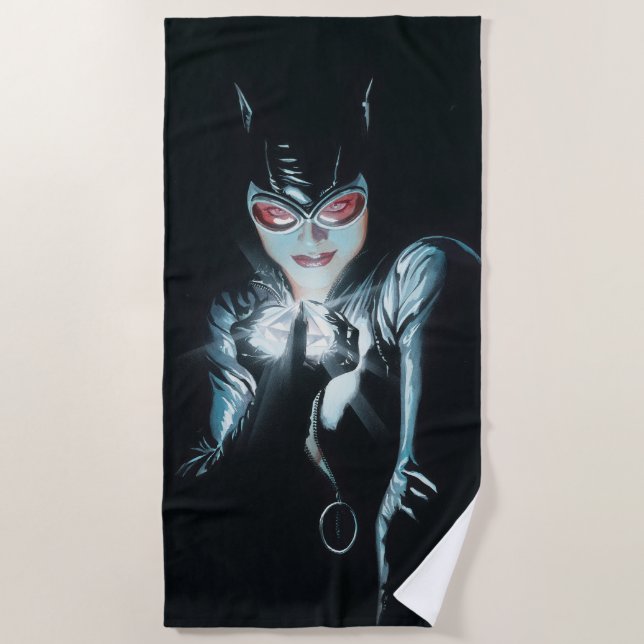 Serviette De Plage Batman Catwoman Faces of Evil Cover Illustration (Devant)