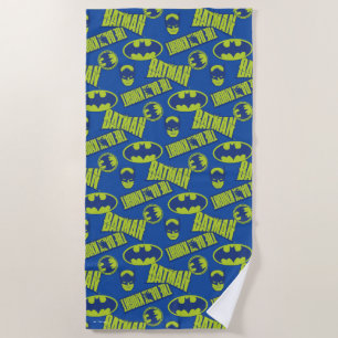 Serviette De Plage Batman - Le Motif du Chevalier foncé