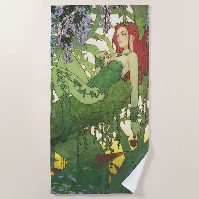 Serviette De Plage Batman Rebirth Poison Ivy Cover Illustration (Devant)