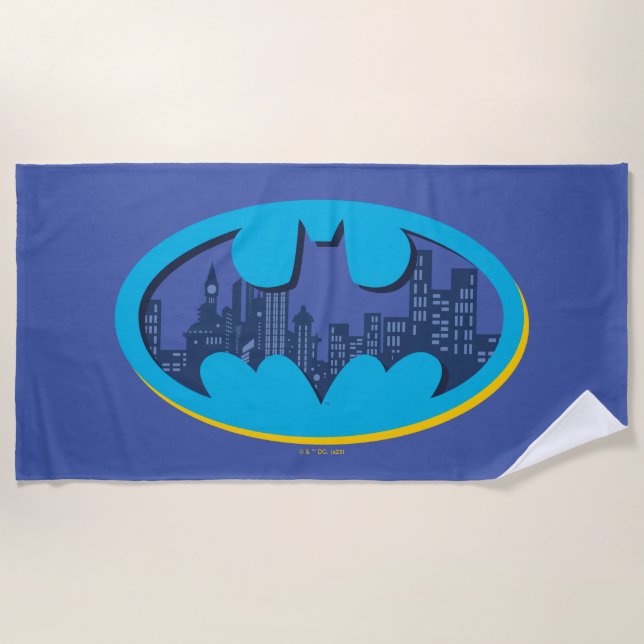 Serviette De Plage Batman | Symbole de la ville de Gotham (Devant)