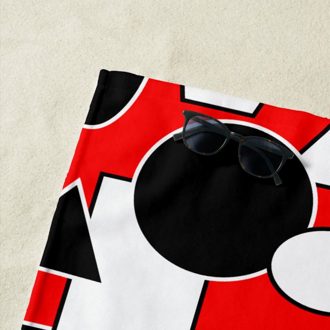 Serviette De Plage Bauhaus Collage (En situation)