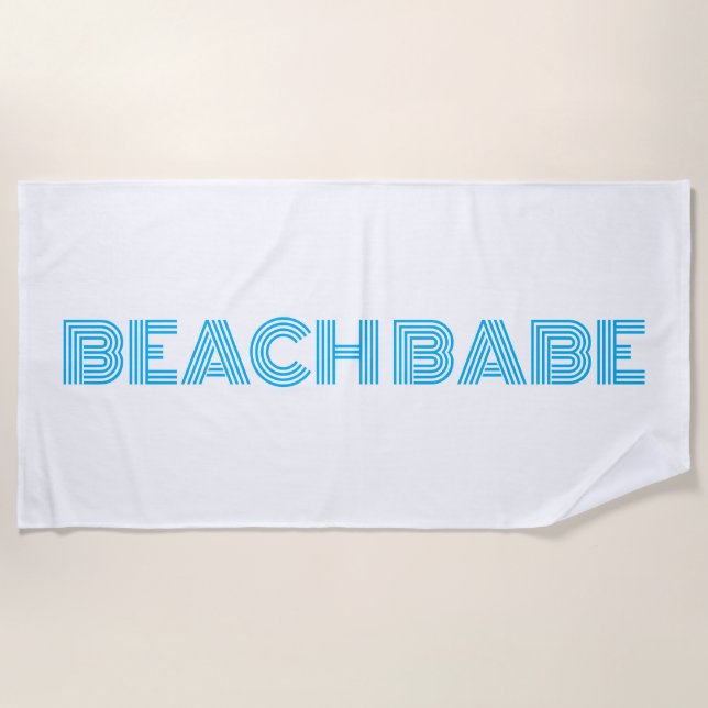 Serviette de plage - Beach Babe (Devant)