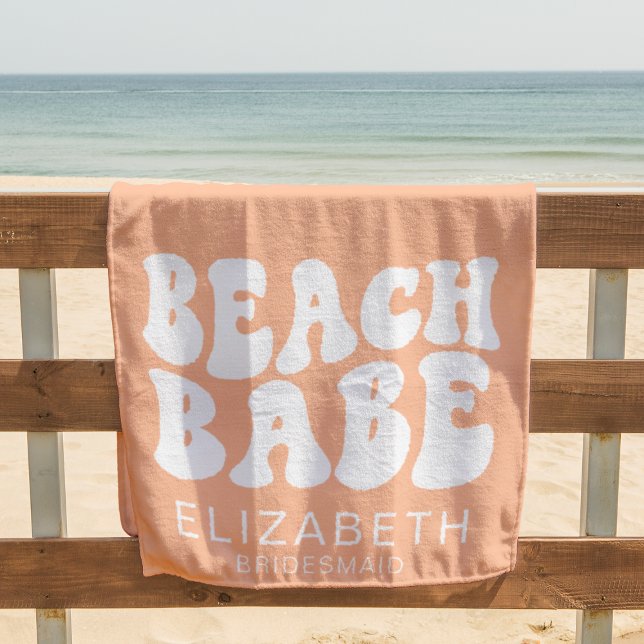 Serviette De Plage Beach Babe Cool de pêche branché Bachelorette Part (Créateur téléchargé)