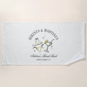 Serviette De Plage Beach Bachelorette Party Favoriser Social Club
