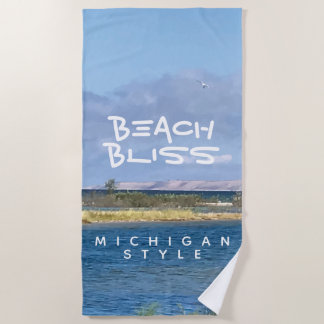 Serviette De Plage Beach Bliss Lake Michigan Lake Shore