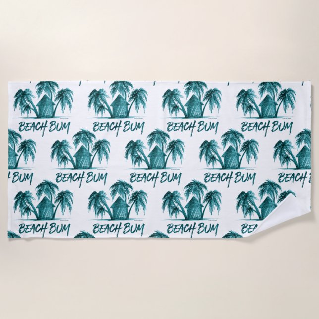 Serviette De Plage Beach Bum (Devant)