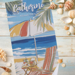 Serviette De Plage Beach Chair by the Ocean