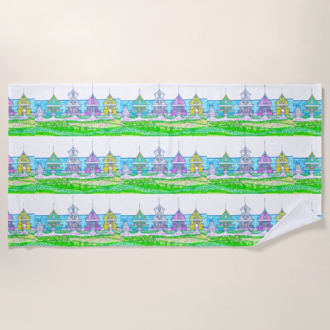 Serviette De Plage Beach Cottage Bright Beach Towel (Devant)
