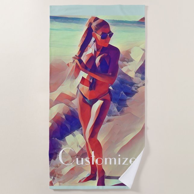 Serviette De Plage Beach Girl Thunder_Cove (Devant)