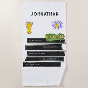 Serviette De Plage Beach Towel Go Team Beer