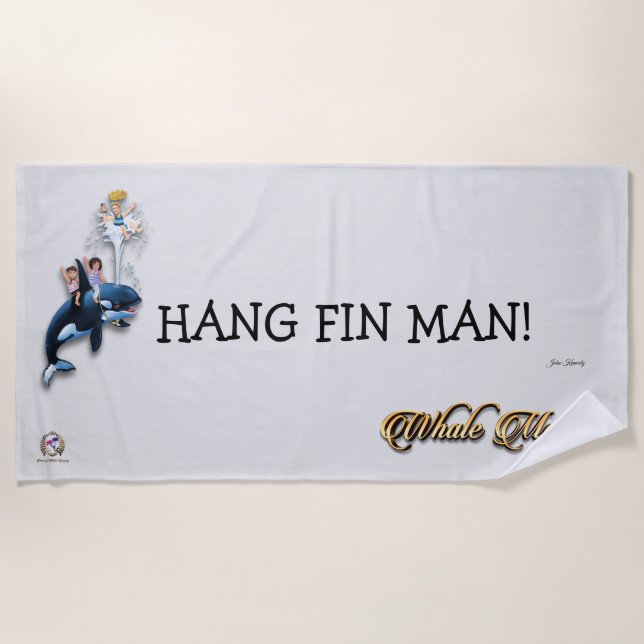 Serviette De Plage Beach Towel HANG FIN MAN! (Devant)