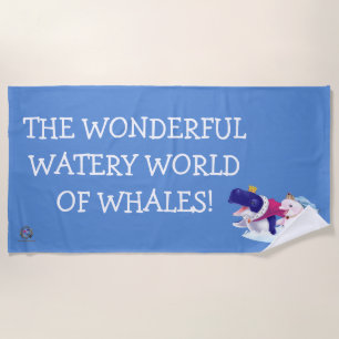 Serviette De Plage Beach Towel Merveilleux Monde Aquatique De Baleine