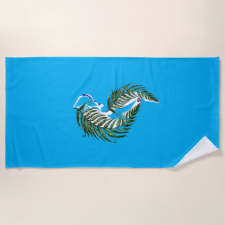 Serviette De Plage Beach Towel NZ Aotearoa Fern Design