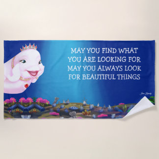 Serviette De Plage Beach Towel Princess Eviana "Belles choses..."