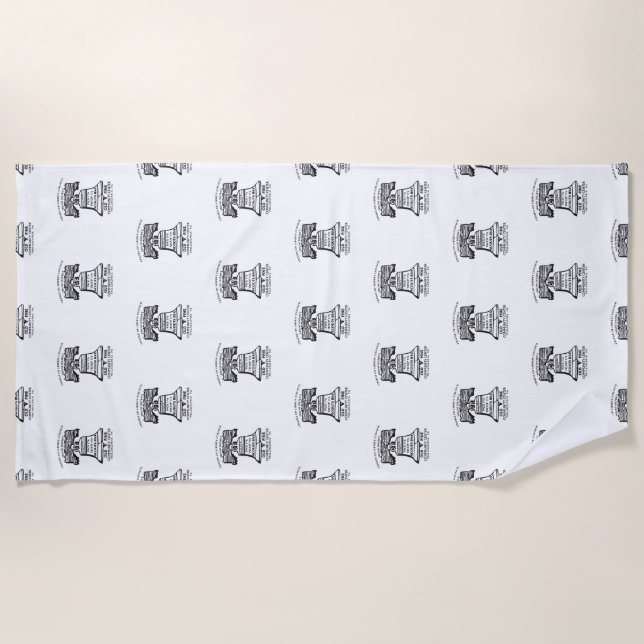 Serviette De Plage Beach Towel - Repeating Logo (Devant)