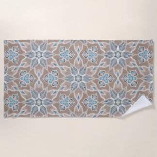 Serviette De Plage Beach Towel, "Tidal Ephemera"