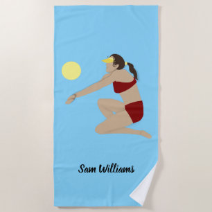 Serviette De Plage Beach Volleyball