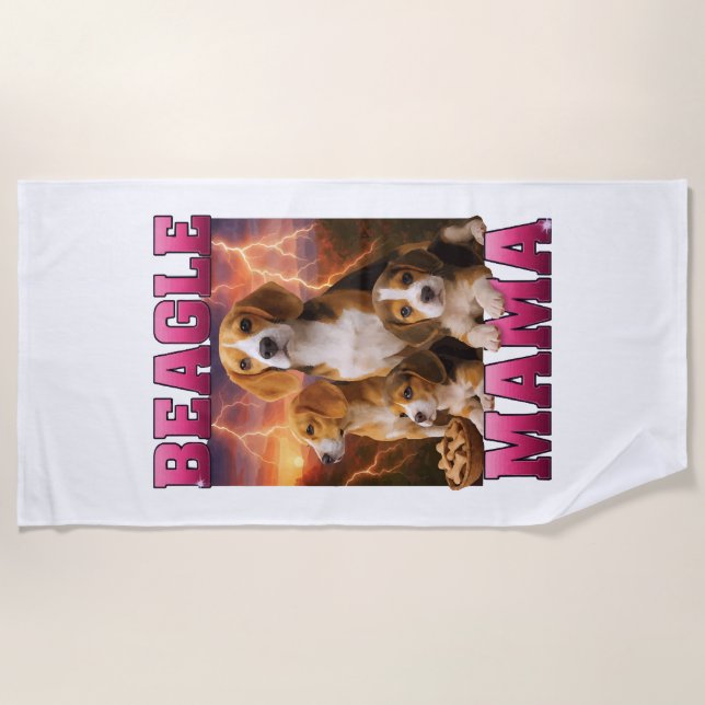 Serviette De Plage Beagle  (Devant)