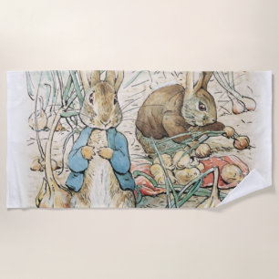 Serviette De Plage Beatrix Potter Peter Rabbit et Benjamin Bunny