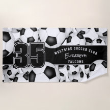 Beaucoup de balles de football nom d'équipe person