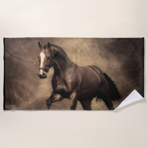 Serviette De Plage Beautiful horse throw pillow