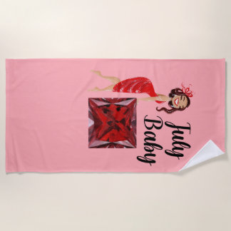 Serviette De Plage Bébé de juillet