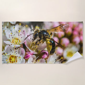 Serviette De Plage Bee in the Neighborhood Beach Towel
