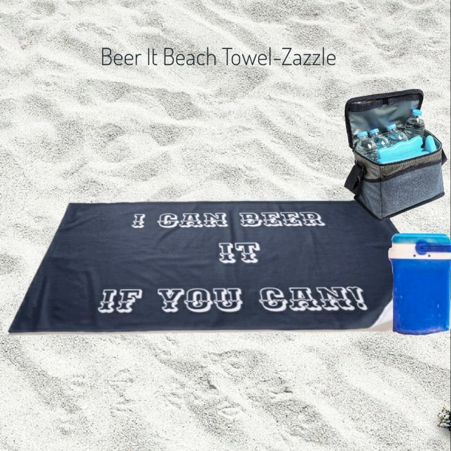 Serviette De Plage Beer It Beach Towel (Créateur téléchargé)