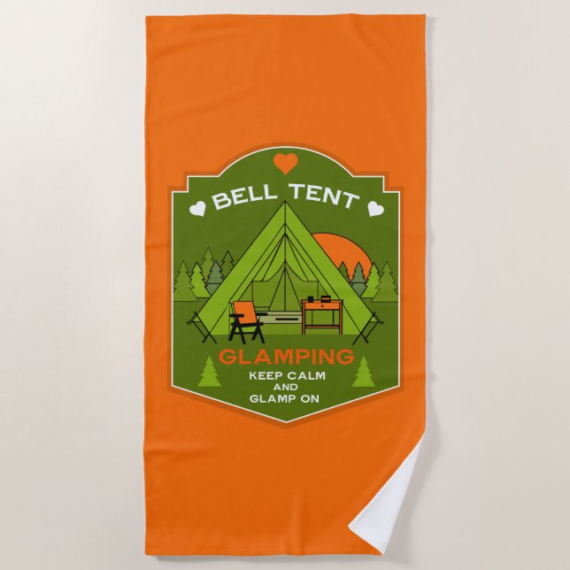 Serviette De Plage Bell Tent Glamping (Devant)