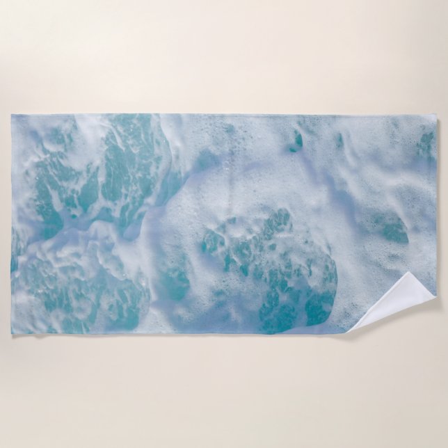 Serviette De Plage belle mer ​ mousse ​ (Devant)