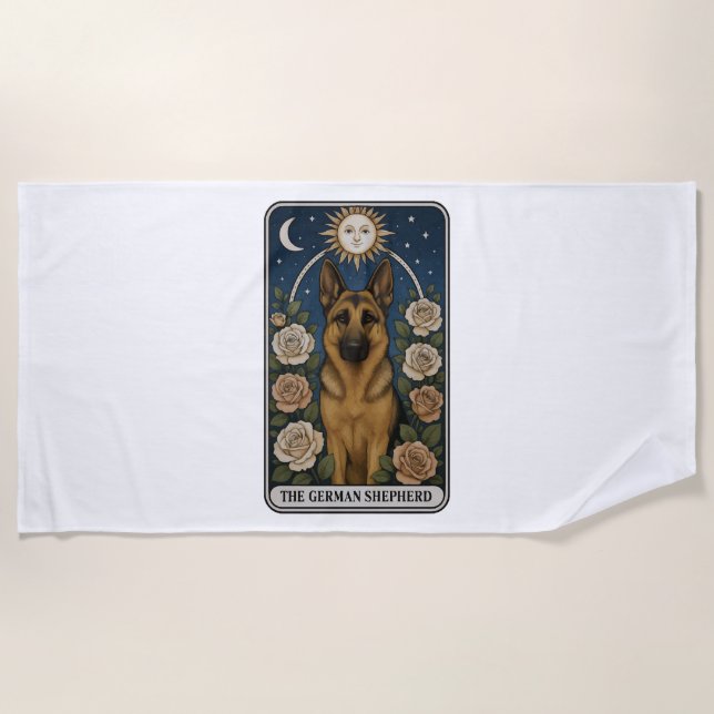 Serviette De Plage Berger Allemand (Devant)