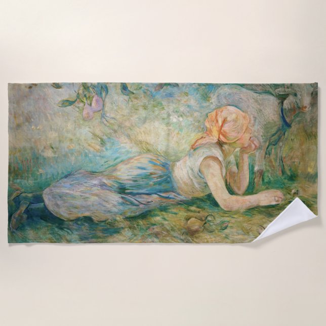 Serviette De Plage Berthe Morisot - Berger au repos (Devant)