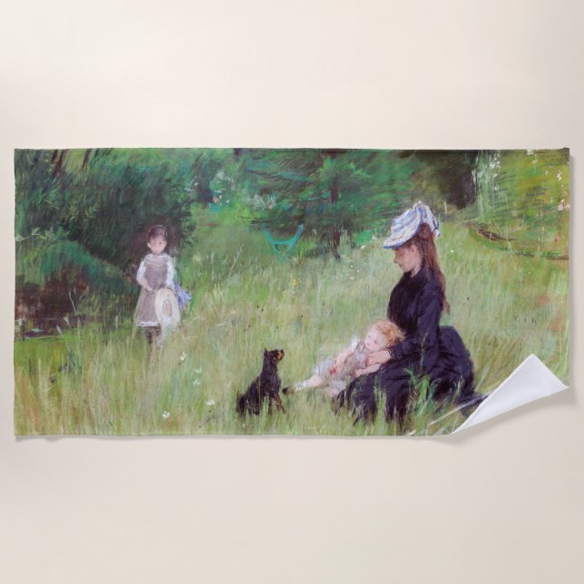 Serviette De Plage Berthe Morisot - Dans un parc (Devant)
