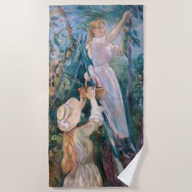 Serviette De Plage Berthe Morisot - Le Sicker À Cerise (Devant)